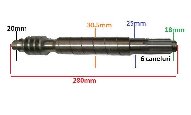 Ax melcat motosapa RURIS SRINT 650L, SPRINT 650B